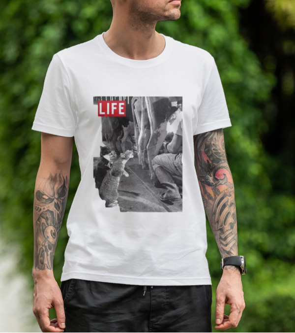 Life Magazine Cats Enjoying Fresh Milk T-Shirt
