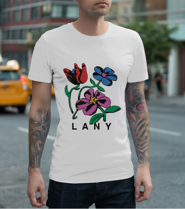Lany ILYSB Colorful Flowers Artwork T-Shirt