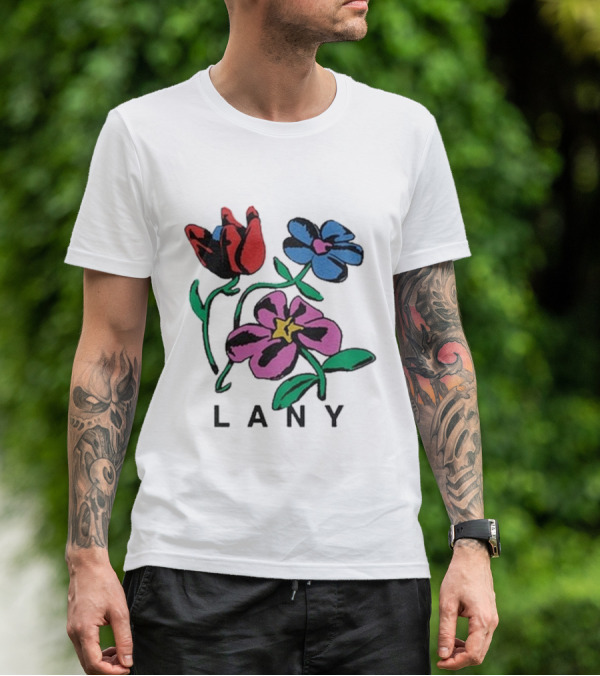 Lany ILYSB Colorful Flowers Artwork T-Shirt