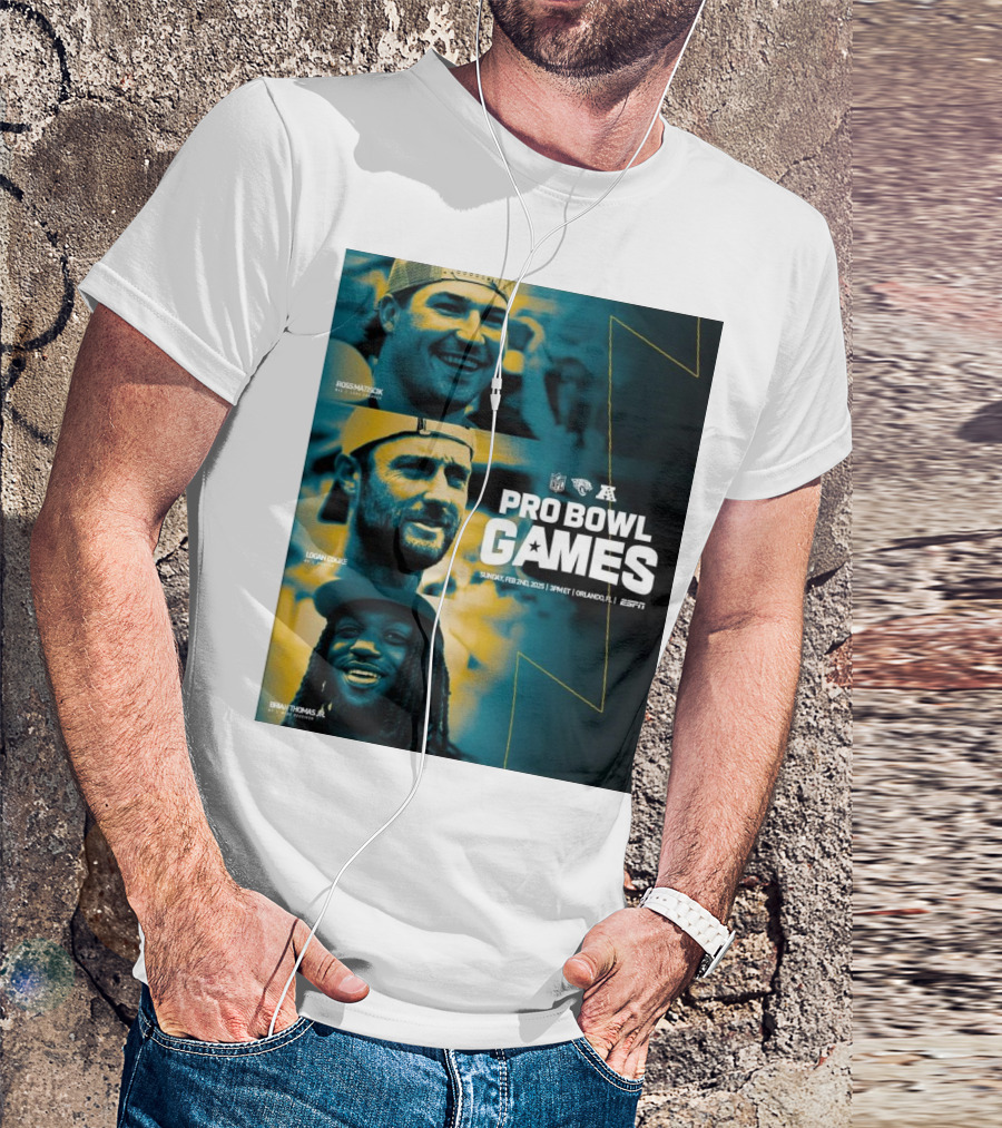 Jacksonville Jaguars Pro Bowl Games Ross Matiscik Logan Cooke Brian Thomas Jr. NFL Sunday Feb 2 2025 Orlando T-Shirt
