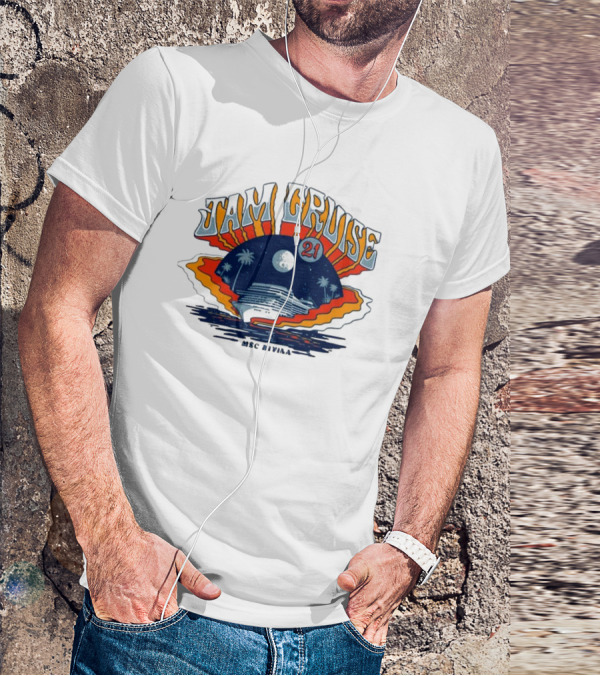 Jam Cruise 21 Tropical Moonlit Ocean Adventure 2025 T-Shirt