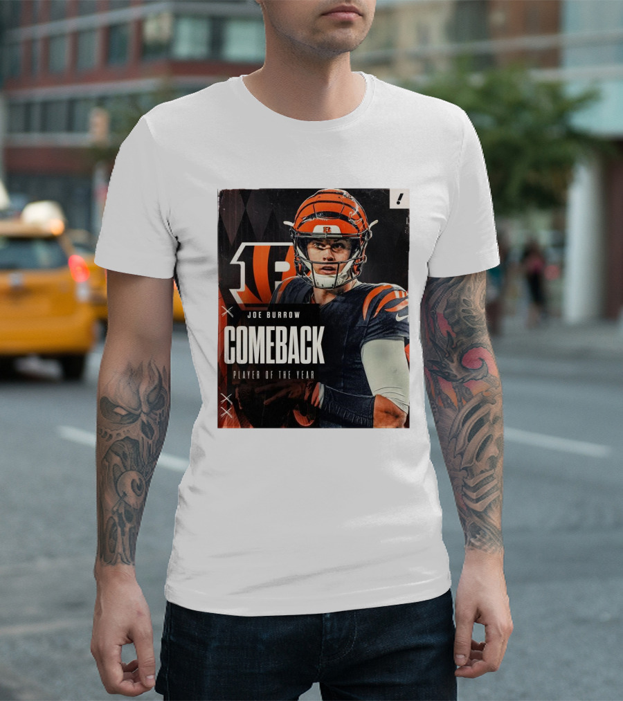 Joe Burrow Comeback Player Of The Year Cincinnati Bengals NFL 2024 T-Shirt