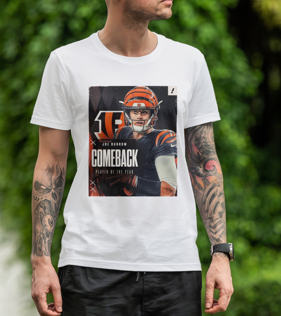 Joe Burrow Comeback Player Of The Year Cincinnati Bengals NFL 2024 T-Shirt