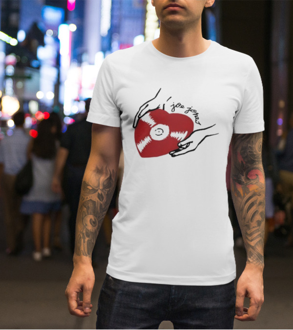 Joe Jonas Vinyl Heart Record T-Shirt
