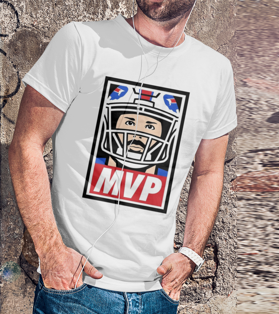 Josh Allen MVP Helmet Graphic 2024 T-Shirt