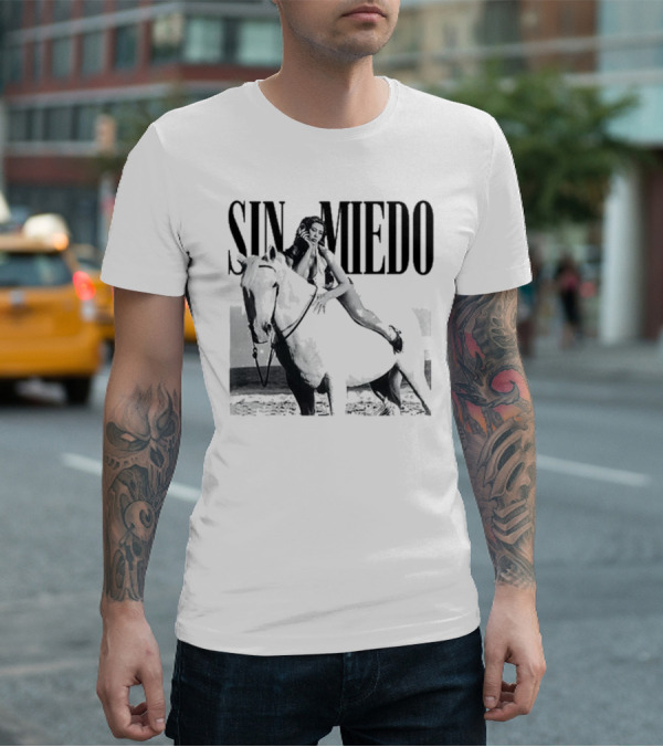 Kali Uchis Sin Miedo Equestrian Horseback Riding Vintage Style T-Shirt