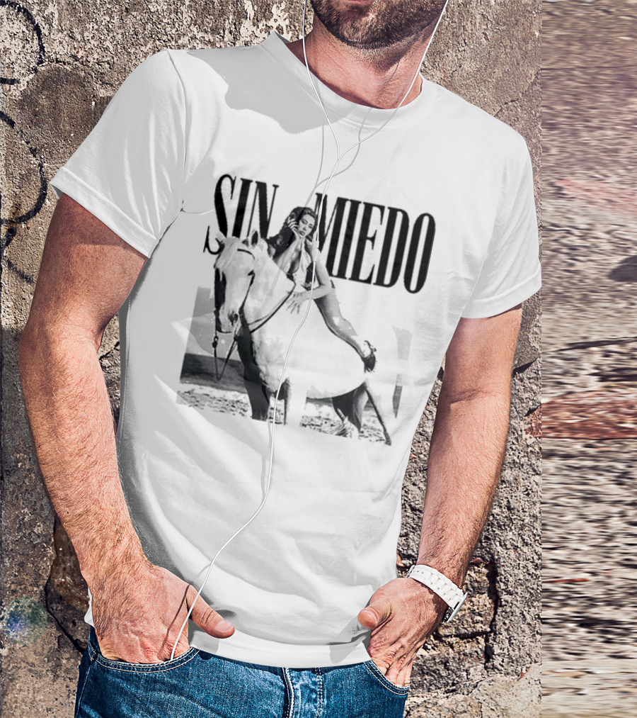 Kali Uchis Sin Miedo Equestrian Horseback Riding Vintage Style T-Shirt