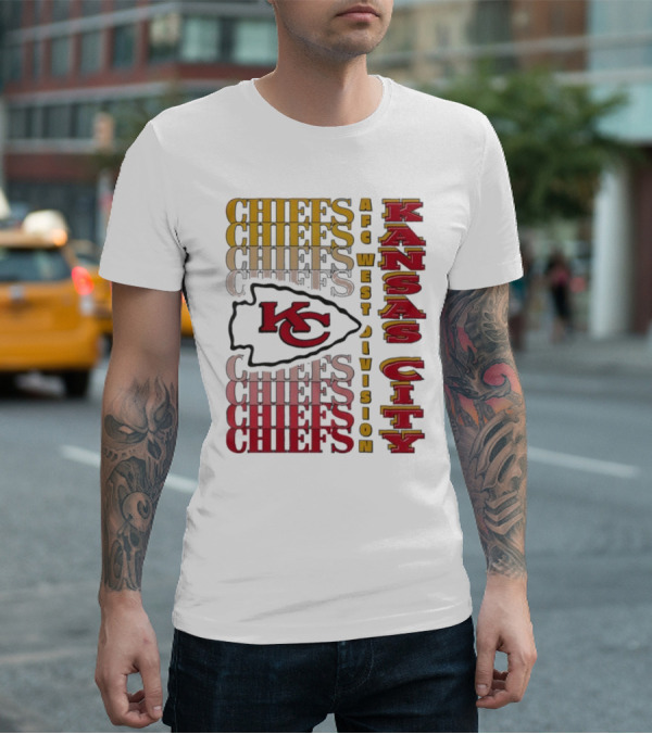 Kansas City Chiefs AFC West Division Kansas City Chiefs Logo KC Chiefs T-Shirt