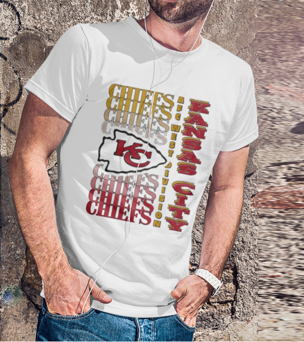 Kansas City Chiefs AFC West Division Kansas City Chiefs Logo KC Chiefs T-Shirt