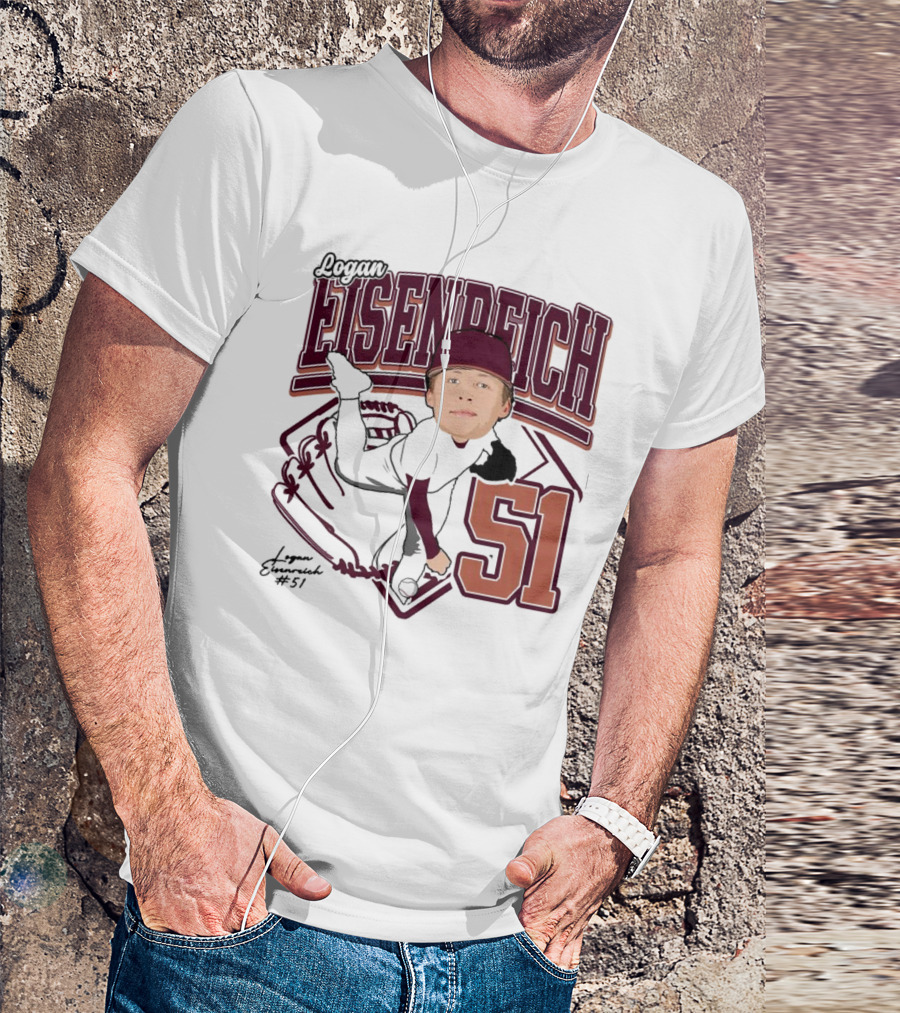 Eisenreich Baseball 51 Logan 2025 Sports Illustration T-Shirt