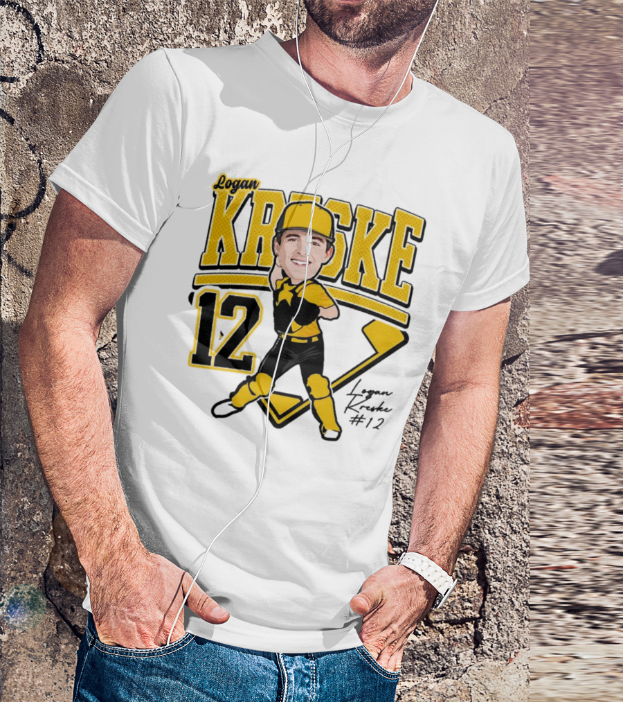 Logan Kreske Baseball 12 2025 Player Illustration T-Shirt