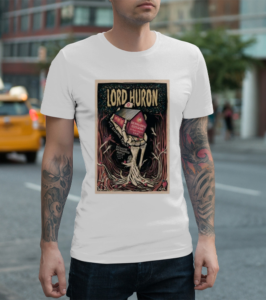 Lord Huron Strange Trails Benny Boy Brewing Apr 8 2025 Los Angeles CA Memorabilia Raffle T-Shirt