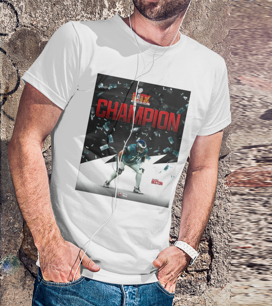 Super Bowl LIX Champion Mekhi Becton Philadelphia Eagles For The Ville T-Shirt