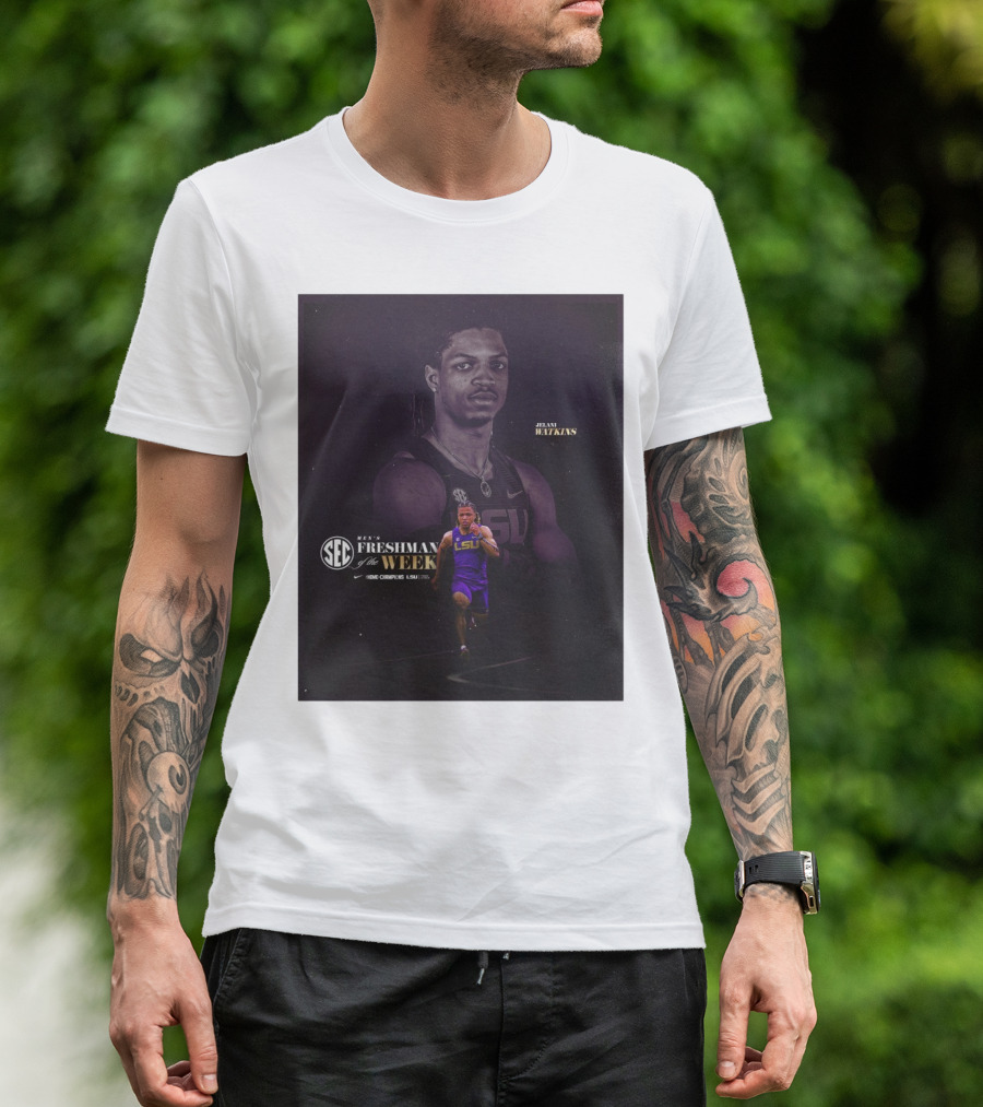LSU Track And Field Jelani Watkins SEC Men’s Freshman Of The Week Home Of Champions T-Shirt