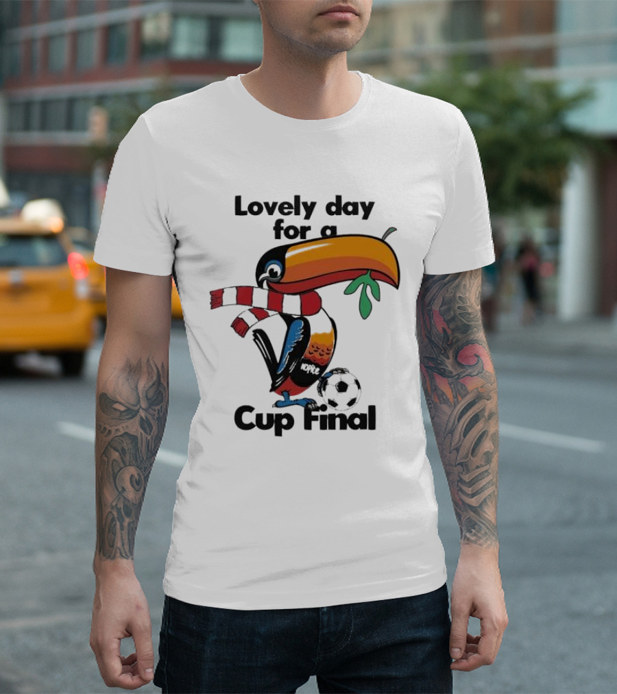 Lovely Day for a Cup Final Liverpool FC Toucan Soccer Scarf T-Shirt
