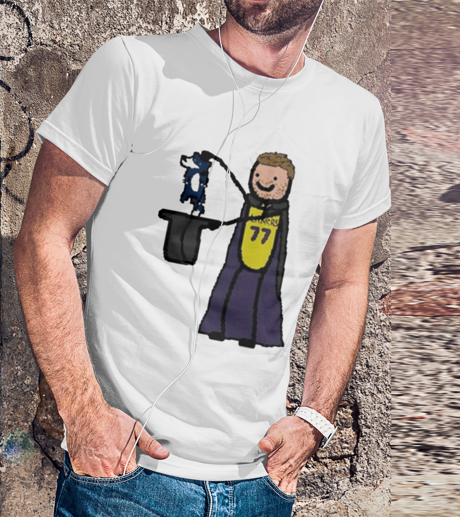 Luka Doncic 77 Lakers Magic Cartoon T-Shirt