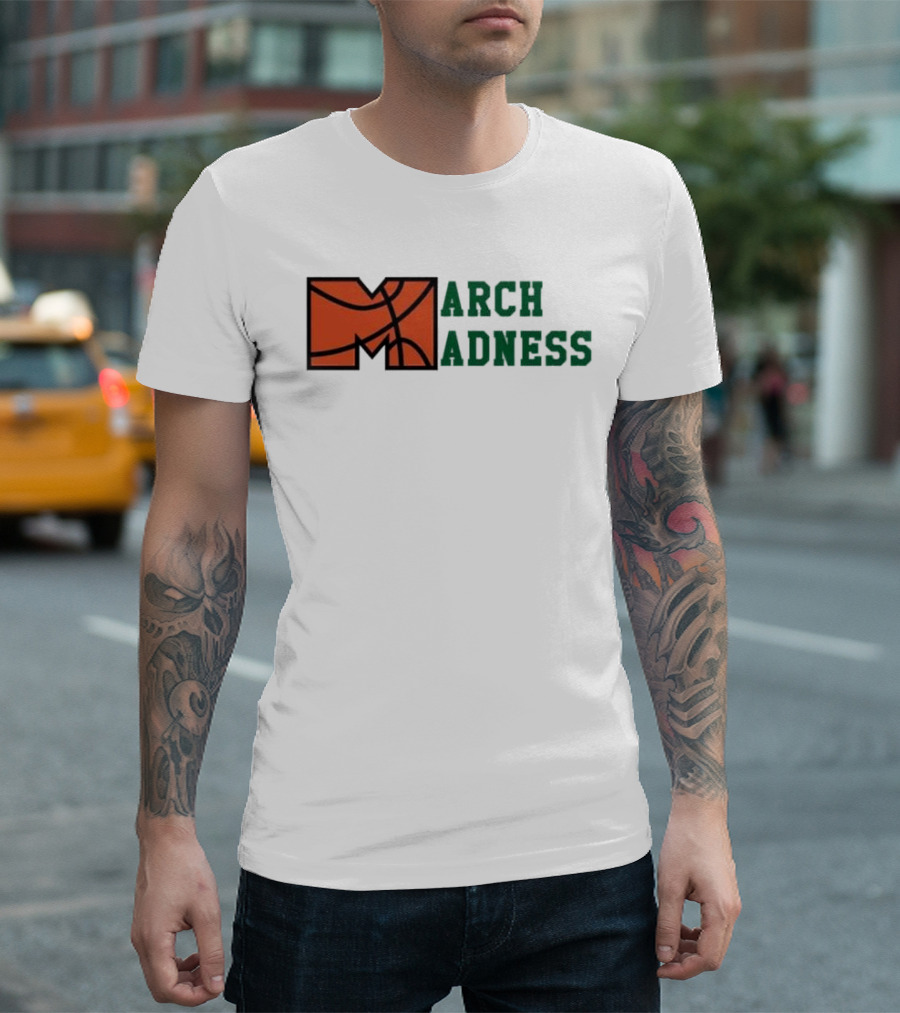 March Madness Basketball M Arch Adness T-Shirt