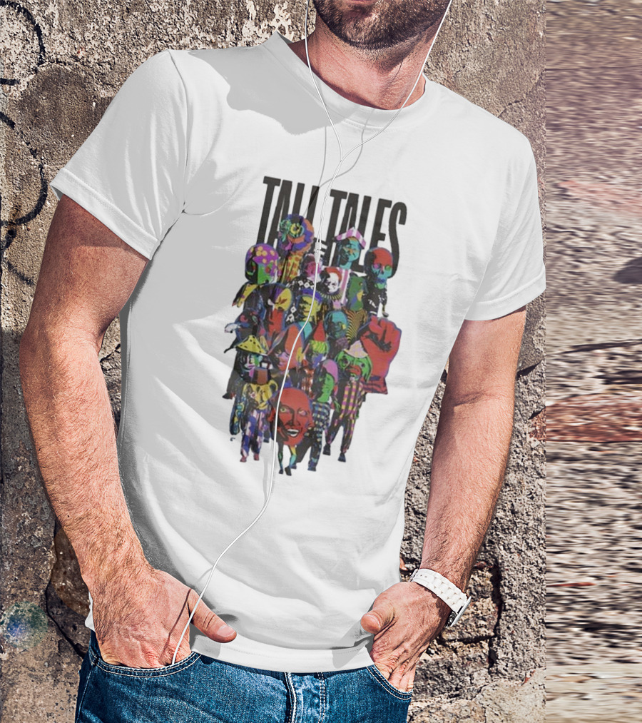 Mark Pritchard Tall Tales Colorful Parade Characters T-Shirt