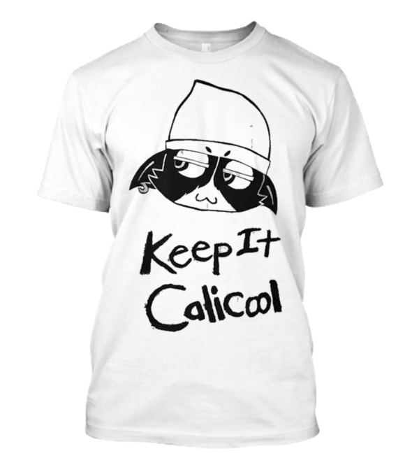 Meowskulls Keep It Calicool With Cool Cat In Beanie T-Shirt