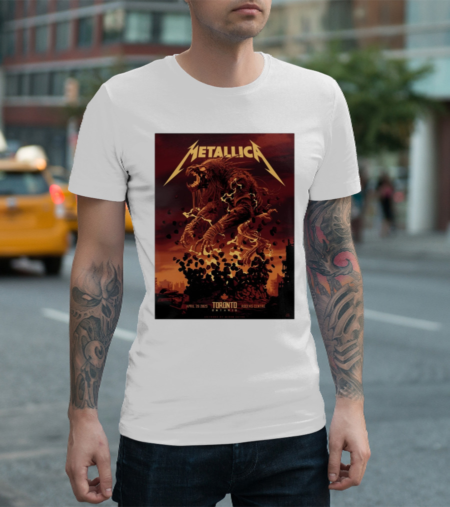 Metallica M72 Tour April 26 2025 Toronto Rogers Centre Ontario Artwork By Gibson Graphic T-Shirt