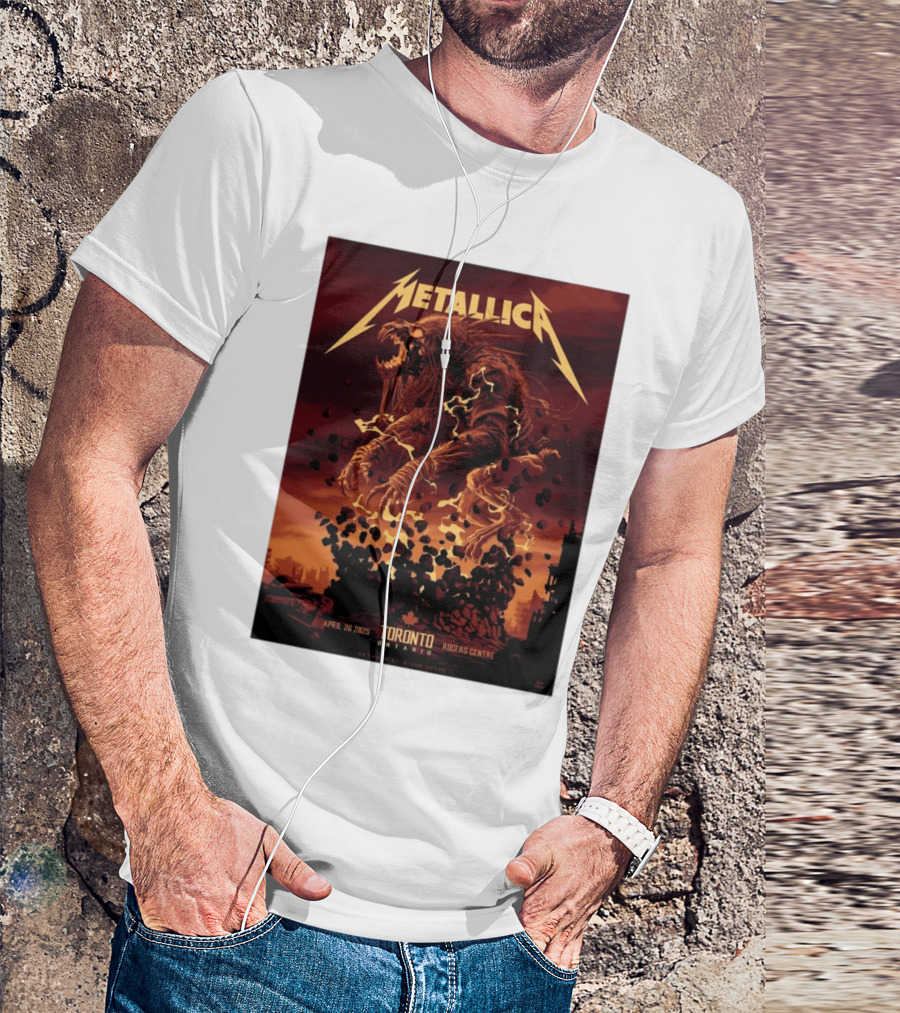 Metallica M72 Tour April 26 2025 Toronto Rogers Centre Ontario Artwork By Gibson Graphic T-Shirt