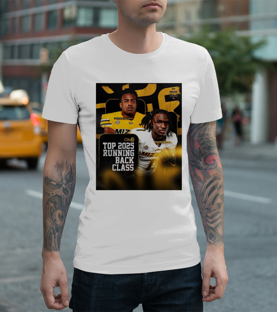 Missouri Football Top 2025 Running Back Class Brendon Haygood Marquise Davis SEC Mizzou T-Shirt