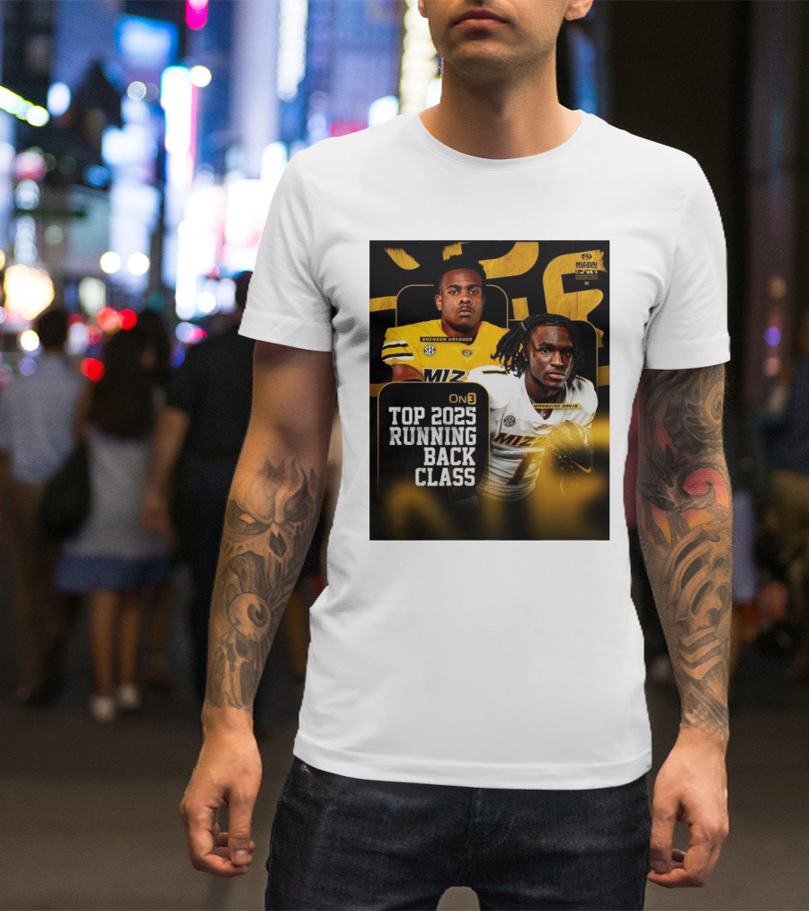 Missouri Football Top 2025 Running Back Class Brendon Haygood Marquise Davis SEC Mizzou T-Shirt
