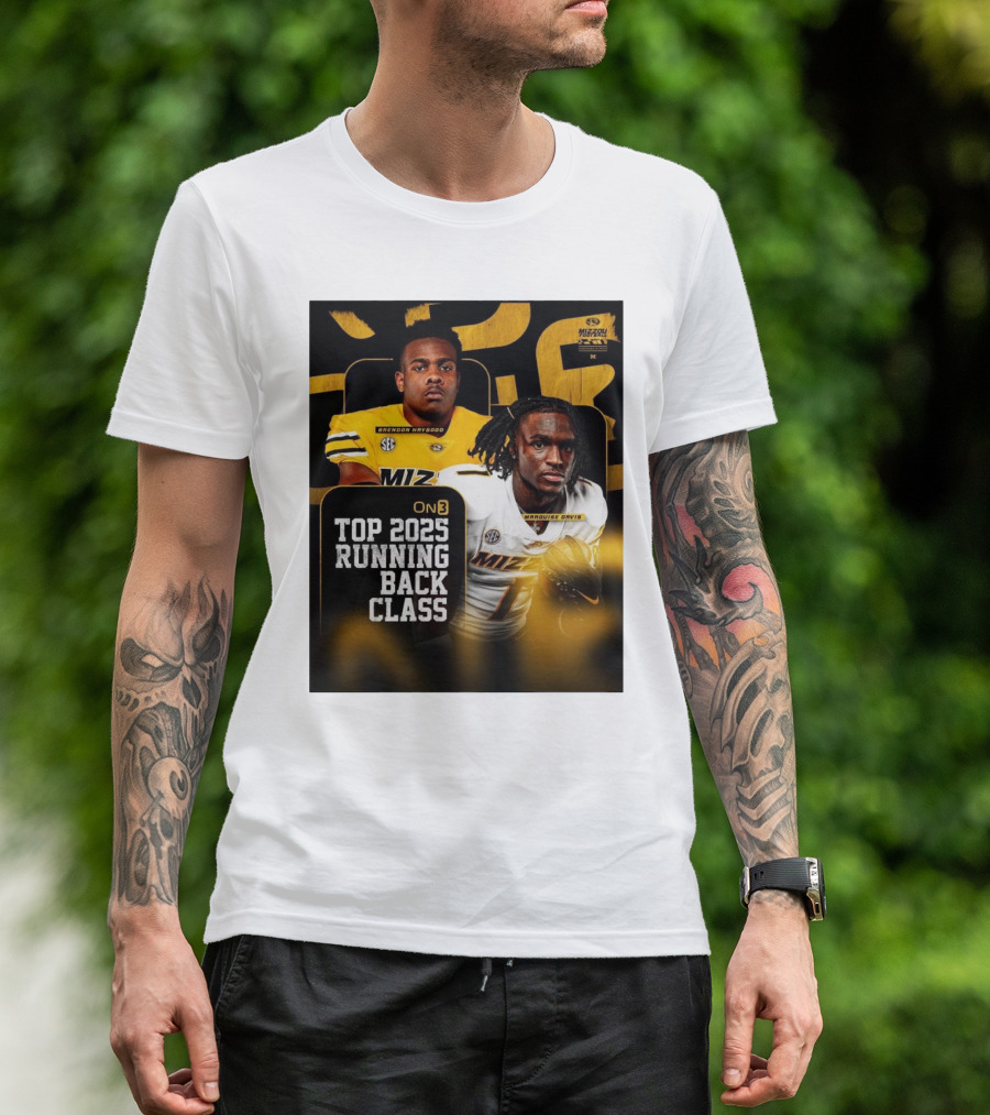 Missouri Football Top 2025 Running Back Class Brendon Haygood Marquise Davis SEC Mizzou T-Shirt
