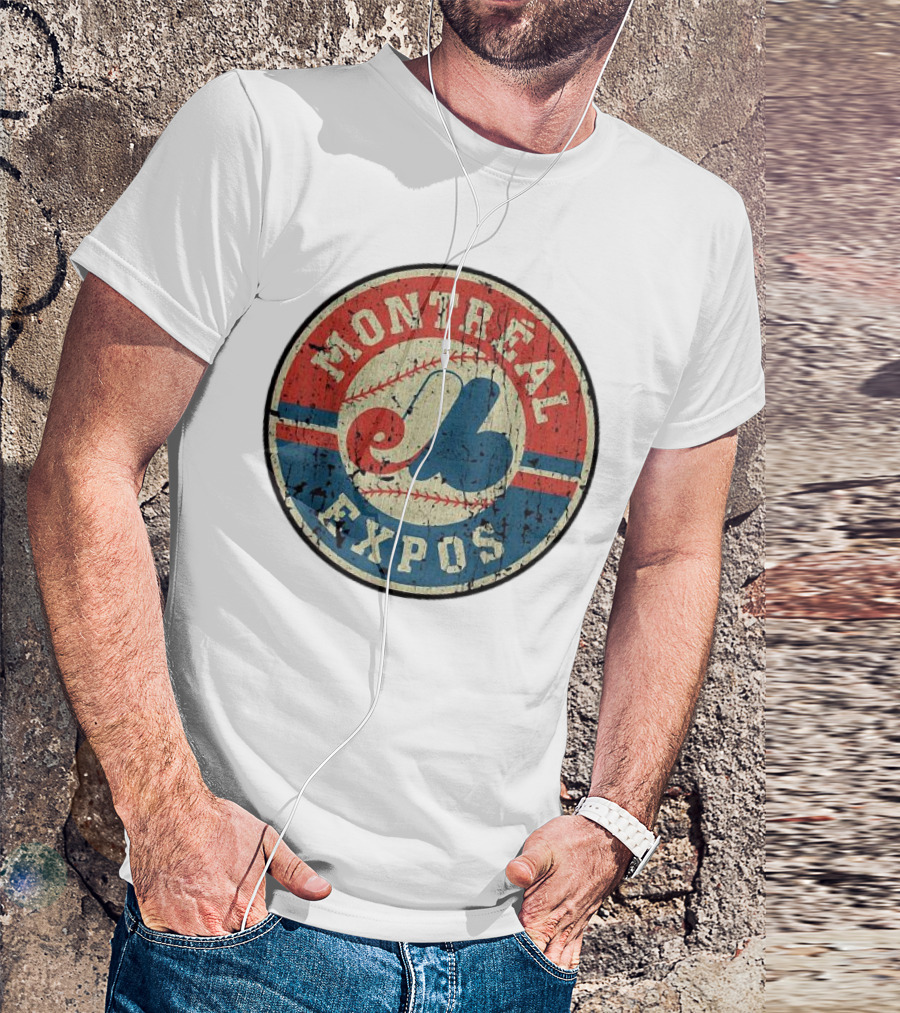 Montreal Expos Vintage Baseball Circle Emblem T-Shirt