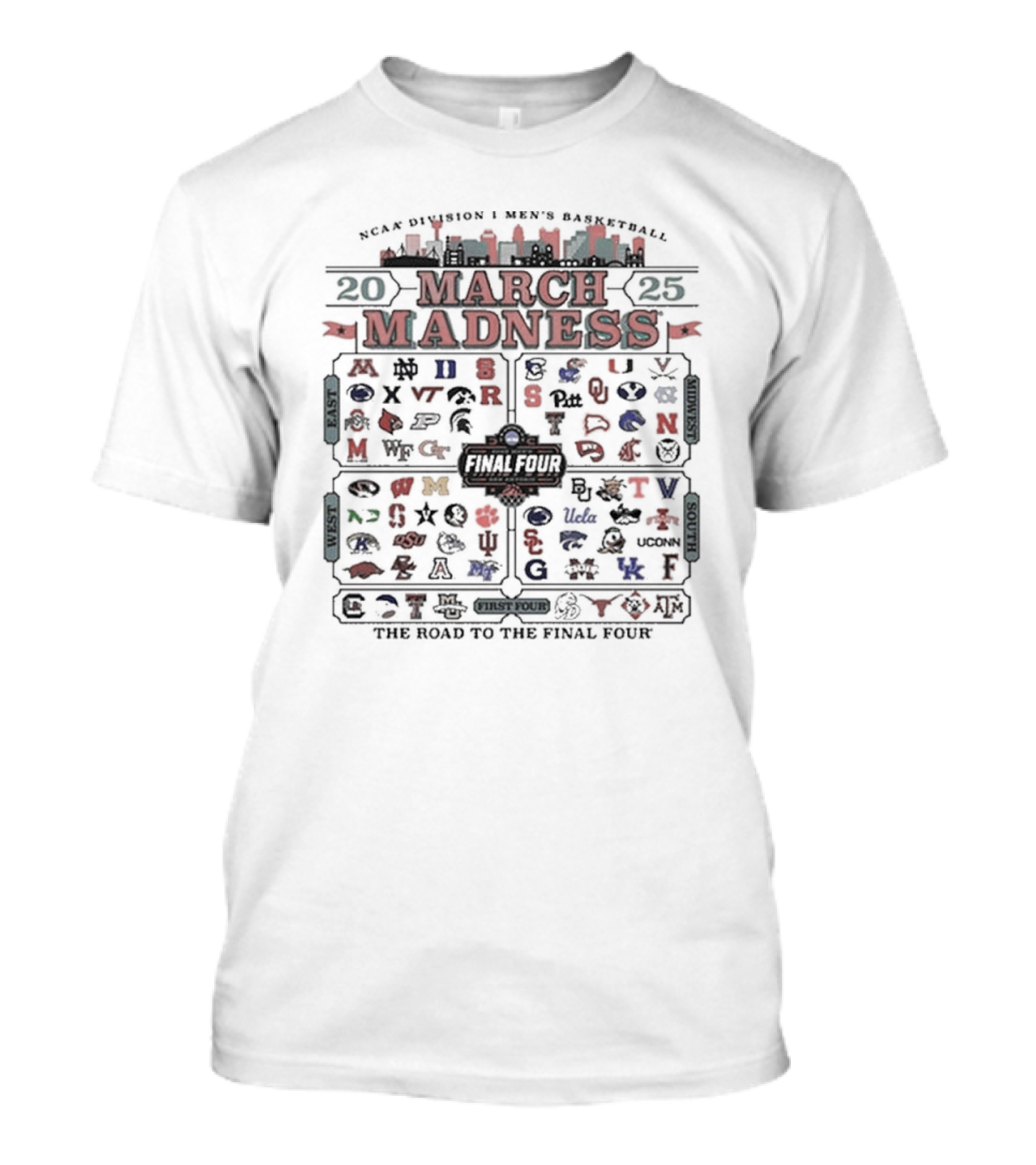 2025 NCAA March Madness All Team Tournament T-Shirt
