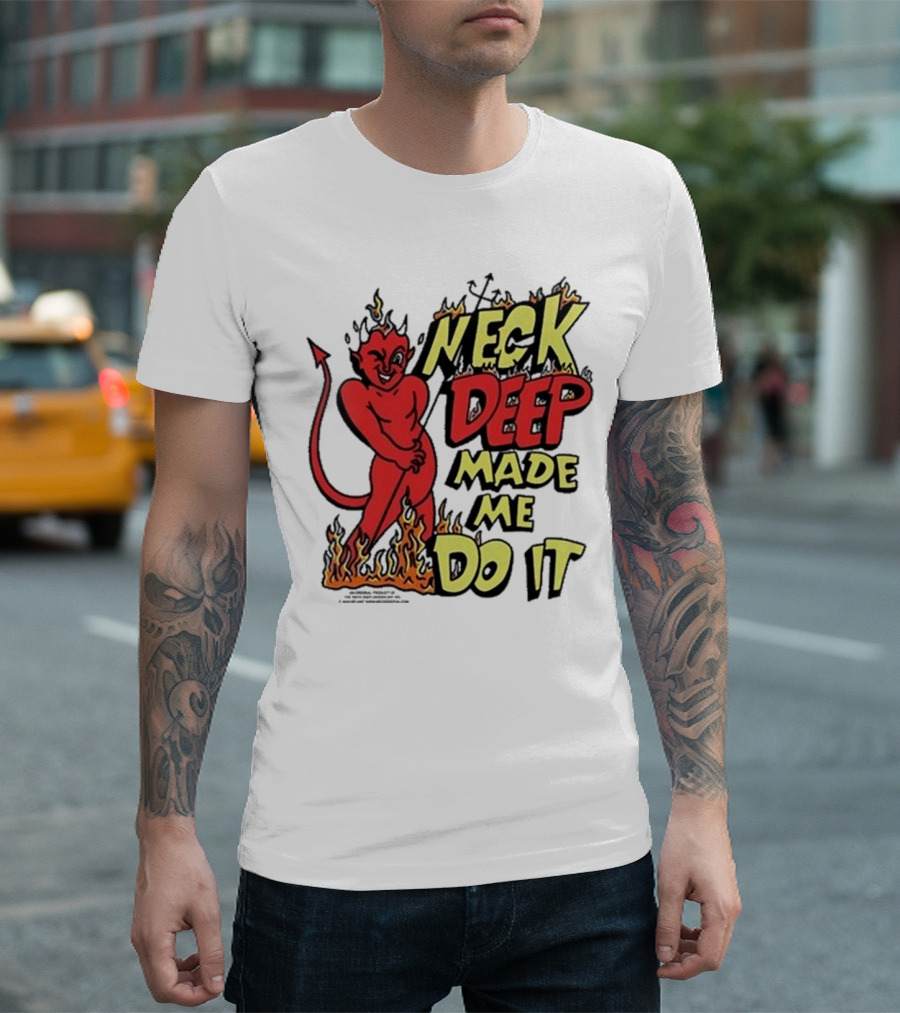 Neck Deep Made Me Do It Devil Flames T-Shirt