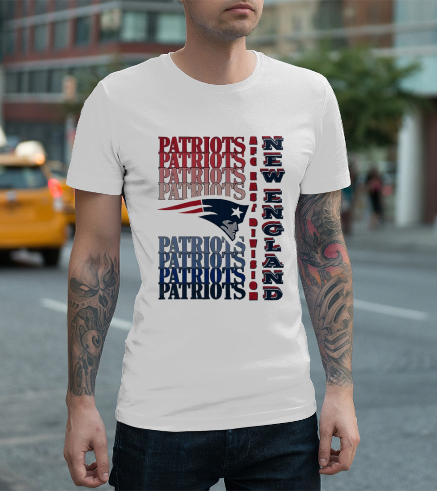 Patriots New England AFC East Division Football Team T-Shirt