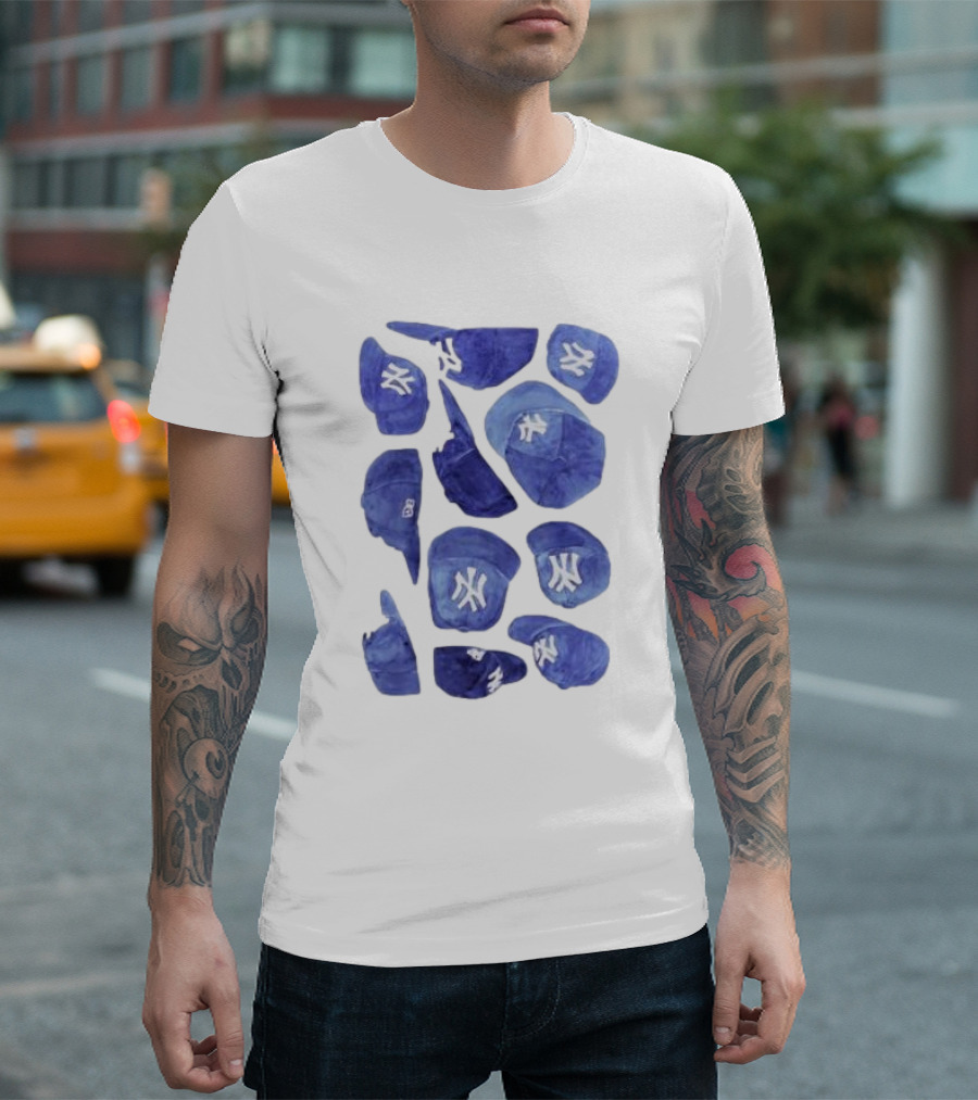 New York Yankees Hats Collection T-Shirt