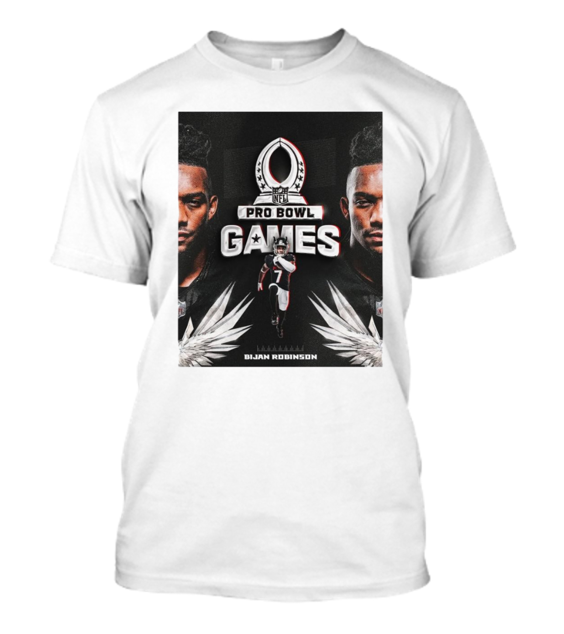 NFL Pro Bowl Games Bijan Robinson Atlanta Falcons 2025 T-Shirt