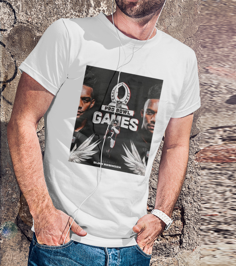 NFL Pro Bowl Games Bijan Robinson Atlanta Falcons 2025 T-Shirt