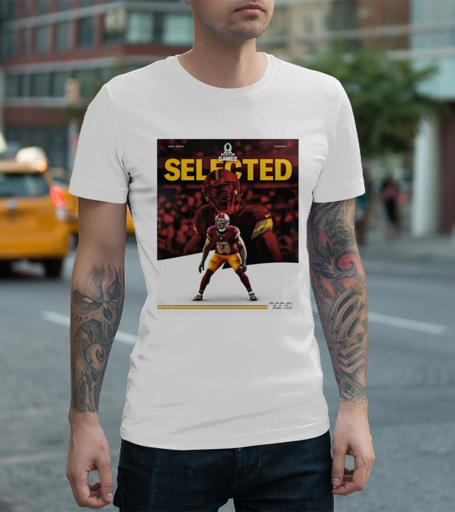 Pro Bowl Games 2025 Bobby Wagner Selected Linebacker Washington Commanders Orlando Florida T-Shirt