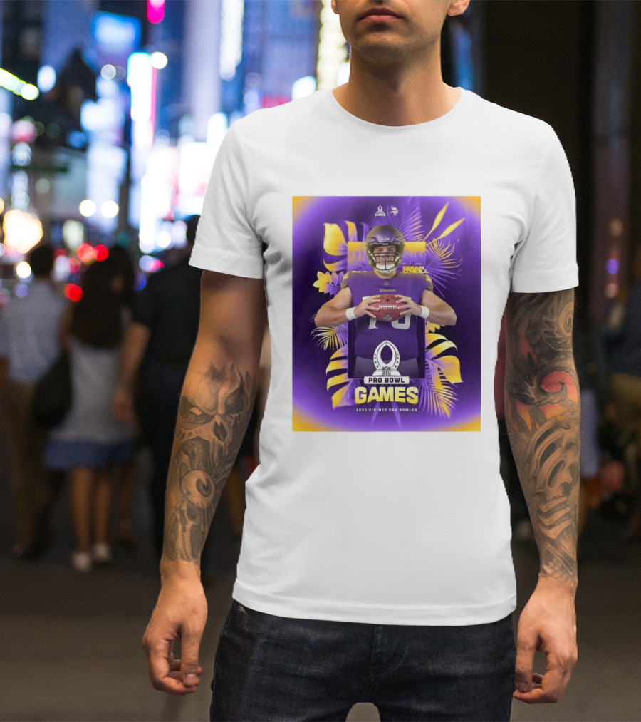 2025 NFL Pro Bowl Games Minnesota Vikings Brian O’Neill T-Shirt