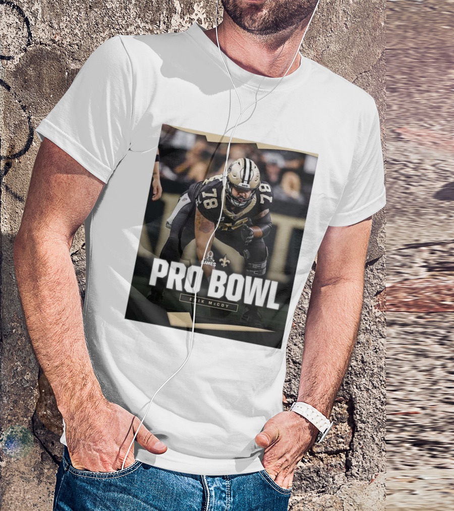 NFL Pro Bowl Games 2025 New Orleans Saints Erik McCoy 78 T-Shirt