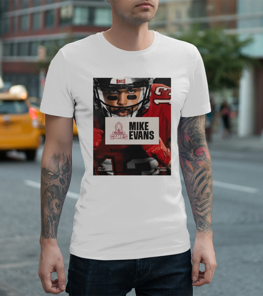 Pro Bowl Games 2025 Mike Evans Tampa Bay Buccaneers Jan 30 – Feb 2 Orlando Florida T-Shirt