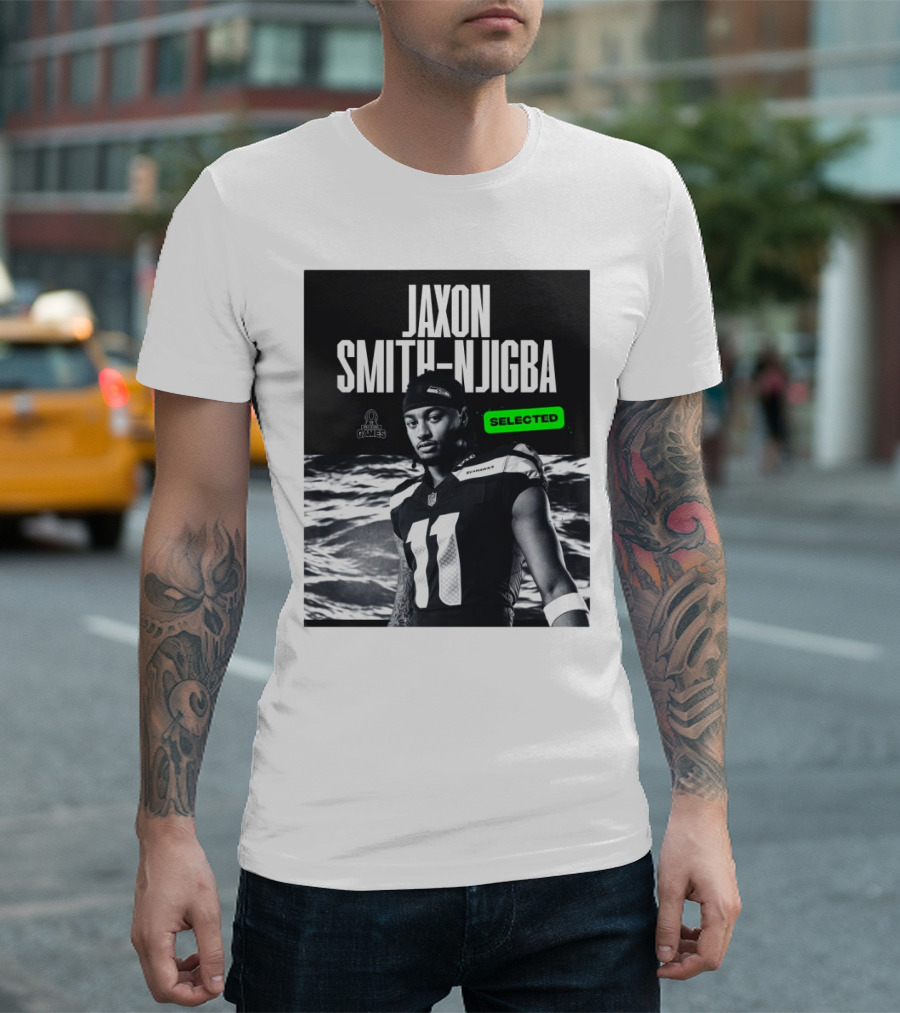 Jaxon Smith-Njigba NFL Pro Bowl Games Seattle Seahawks Selected 2025 T-Shirt