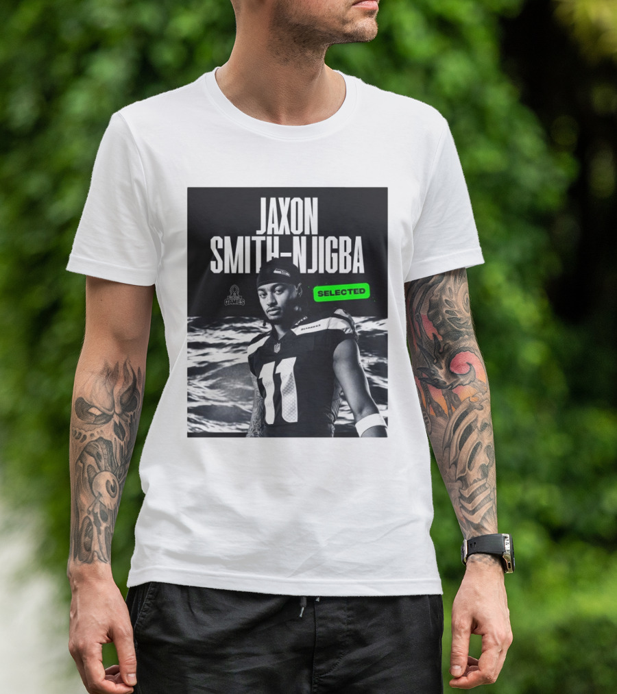 Jaxon Smith-Njigba NFL Pro Bowl Games Seattle Seahawks Selected 2025 T-Shirt