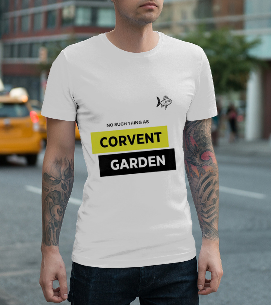 No Such Thing As Corvent Garden With Yellow And Black Text Blocks T-Shirt