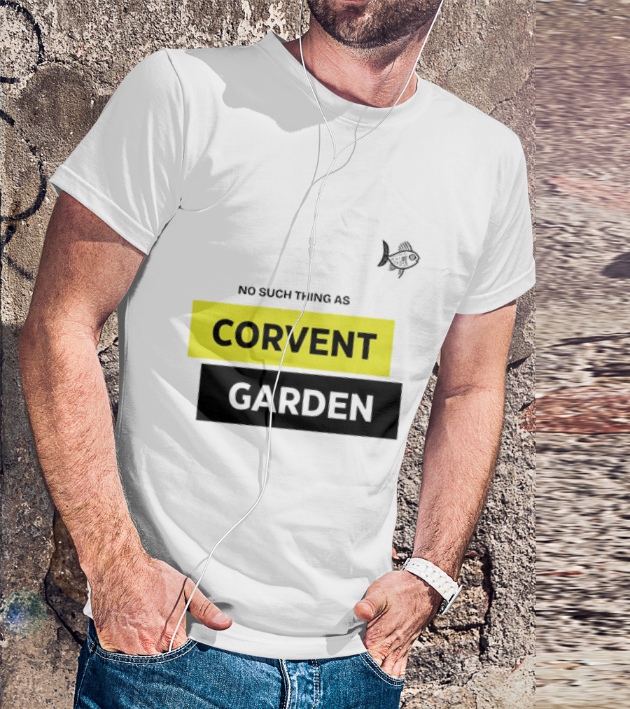 No Such Thing As Corvent Garden With Yellow And Black Text Blocks T-Shirt