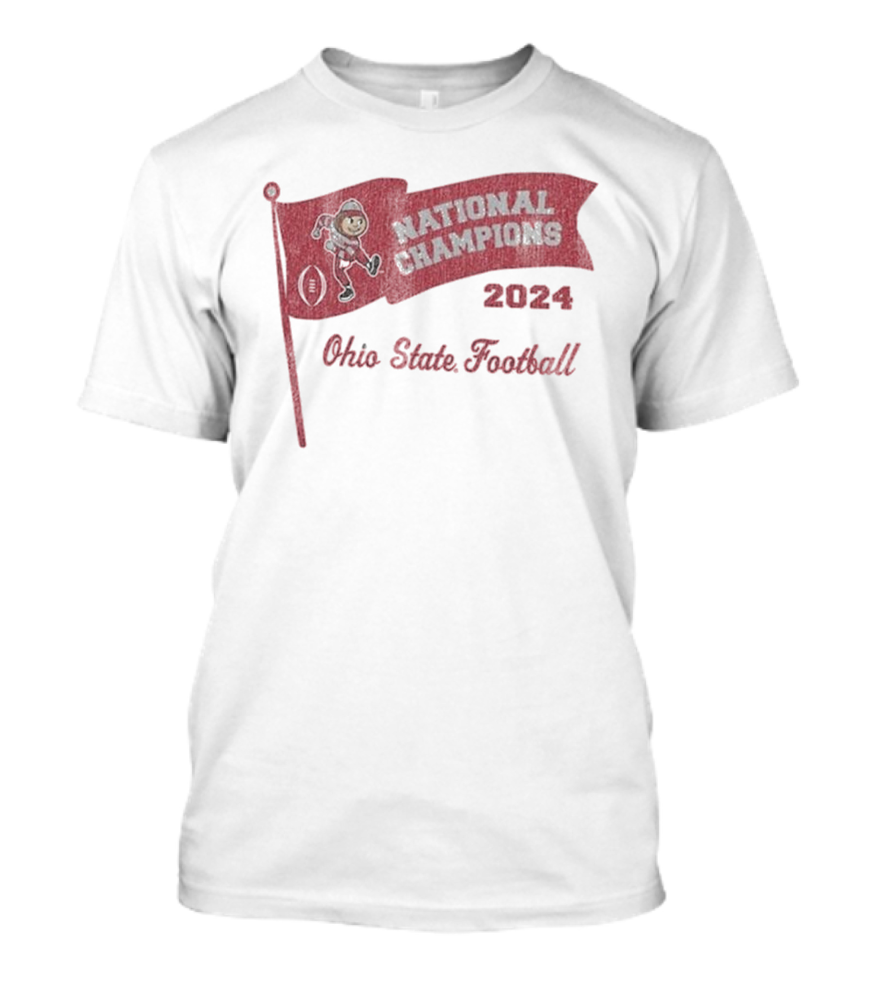 Ohio State Football National Champions 2024 Flag T-Shirt