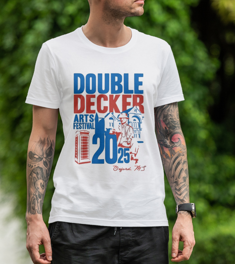 Ole Miss Rebels Double Decker Arts Festival 2025 Oxford MS T-Shirt