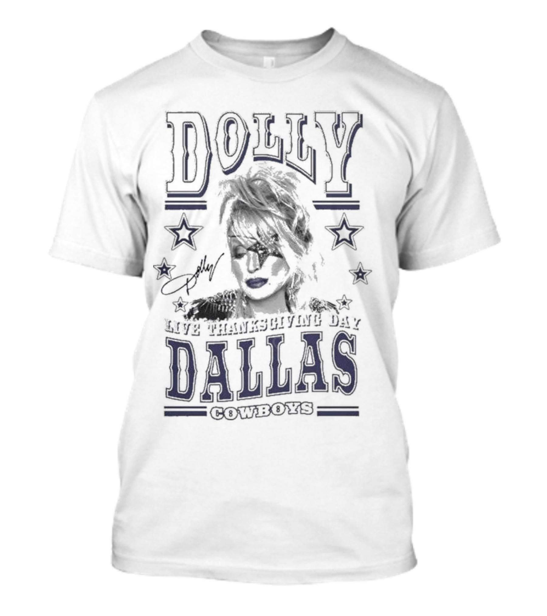 Dolly Parton Live Thanksgiving Day Dallas Cowboys Stadium 2023 T-Shirt