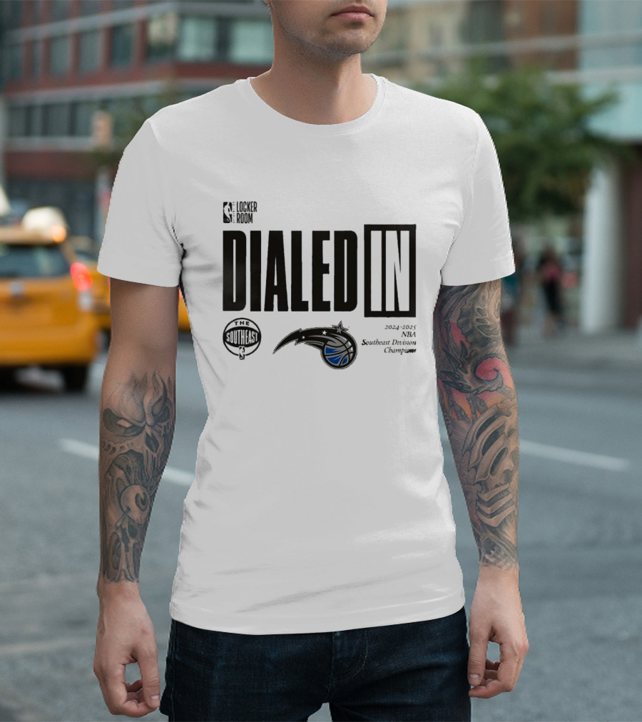 The Locker Room Dialed In 2024-2025 NBA Southeast Division Champions Orlando T-Shirt
