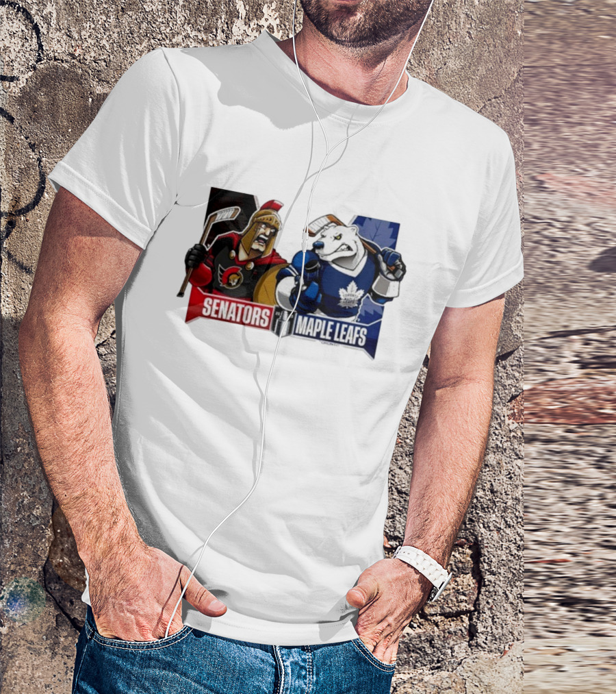 Ottawa Senators Toronto Maple Leafs 2025 Eastern Conference Quarter Finals Hockey Showdown T-Shirt