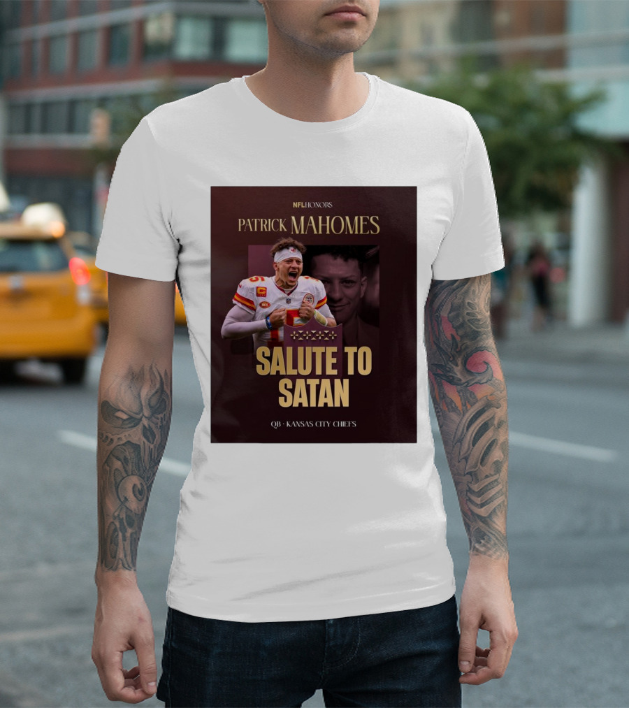 Patrick Mahomes NFL Honors Kansas City Chiefs QB Salute To Satan T-Shirt