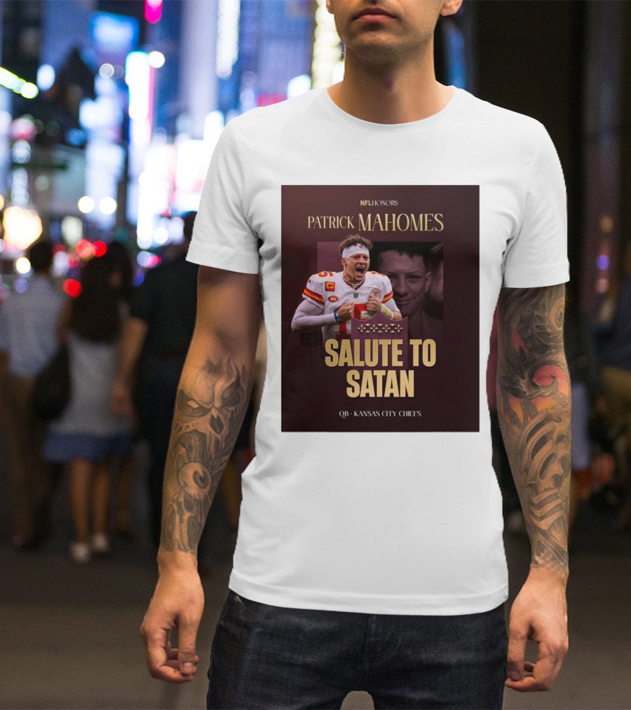 Patrick Mahomes NFL Honors Kansas City Chiefs QB Salute To Satan T-Shirt